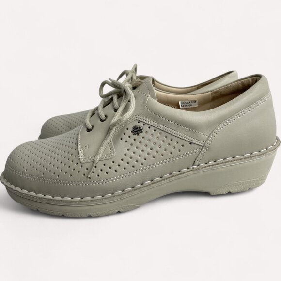Finn Comfort Shoes Sponarid Leather German Made Women's 8.5 MINT Beige - Picture 9 of 15
